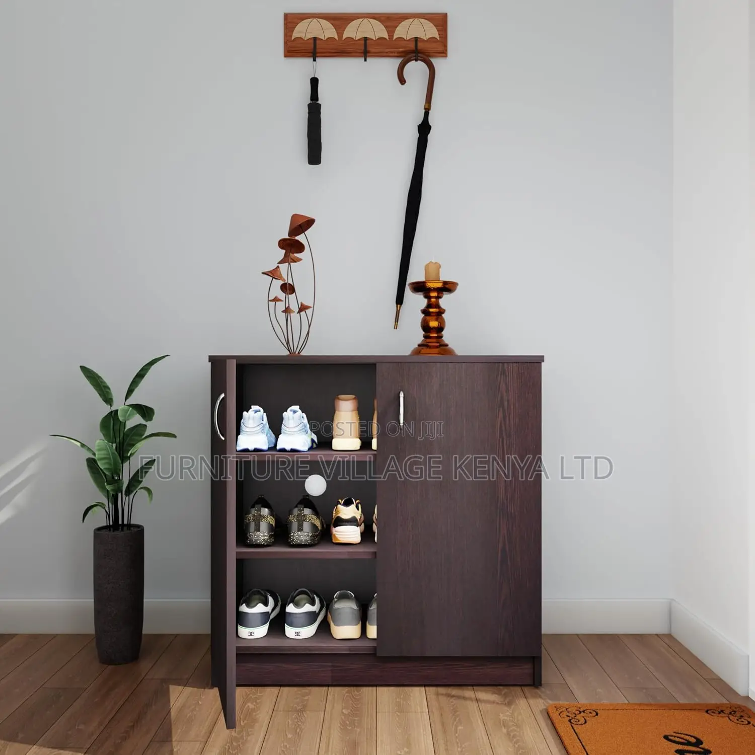 2-door Wooden Office Credenza Cabinet