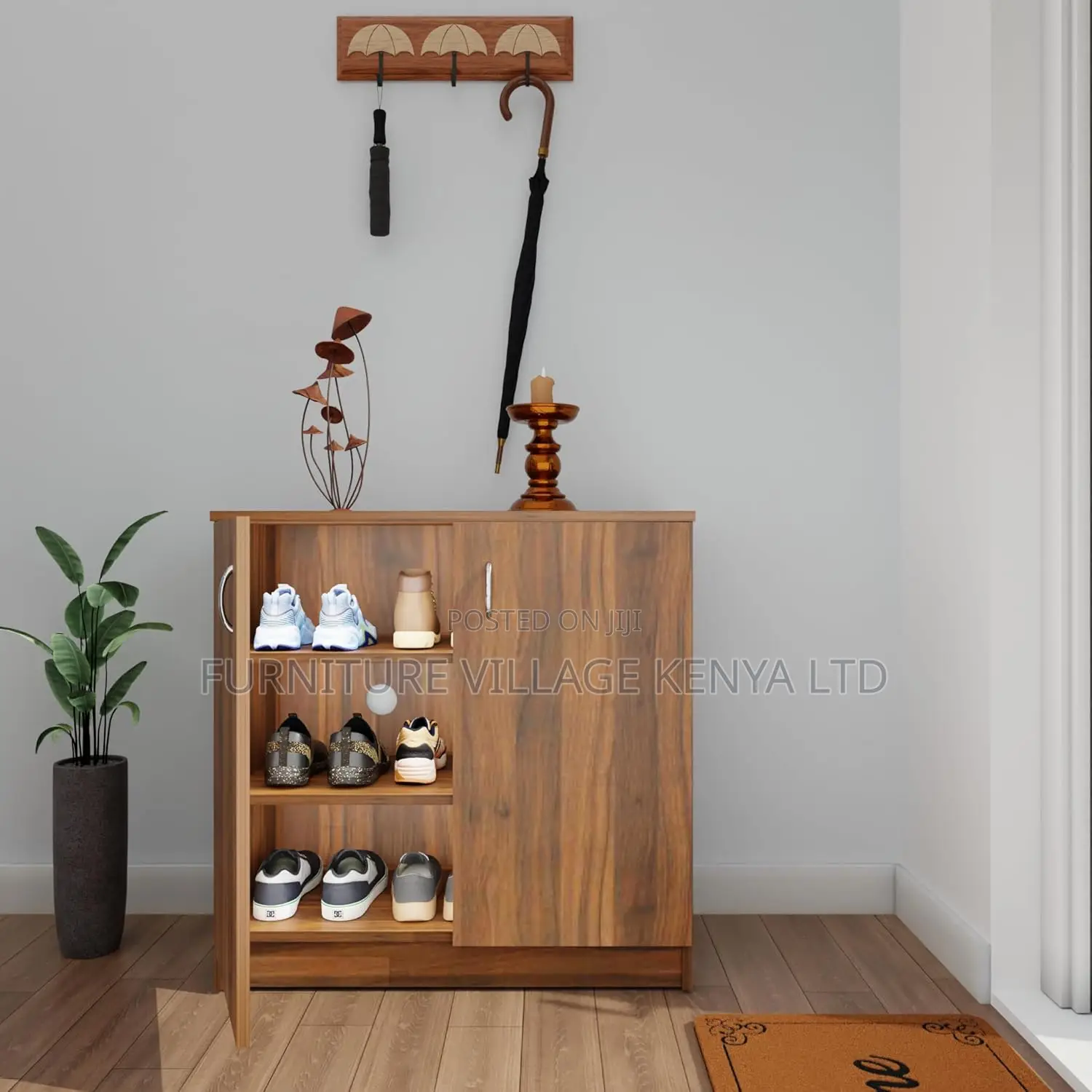 2-door Wooden Office Credenza Cabinet
