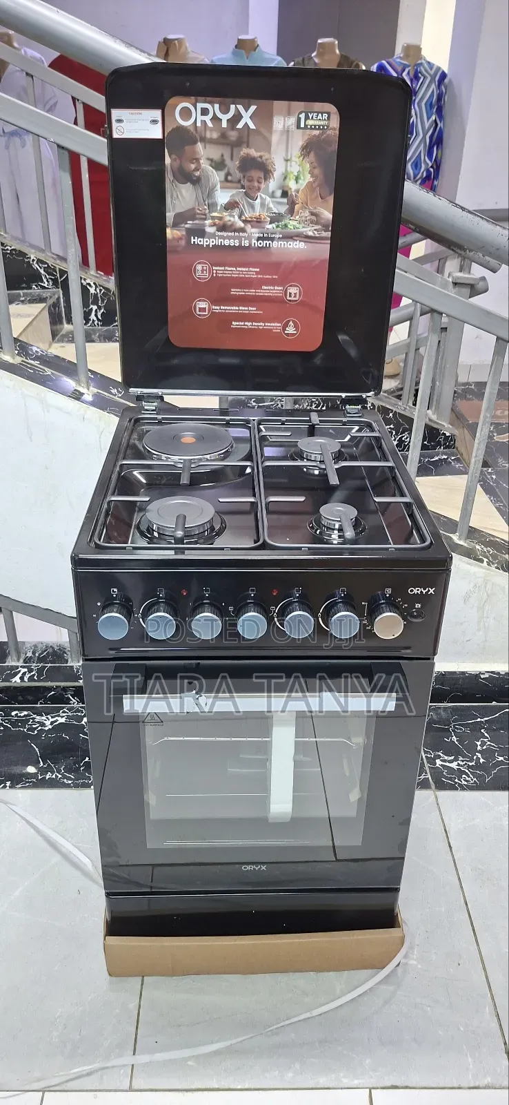 Oryx 50 by 60 3gas and Electric Hotplate With Electric Oven