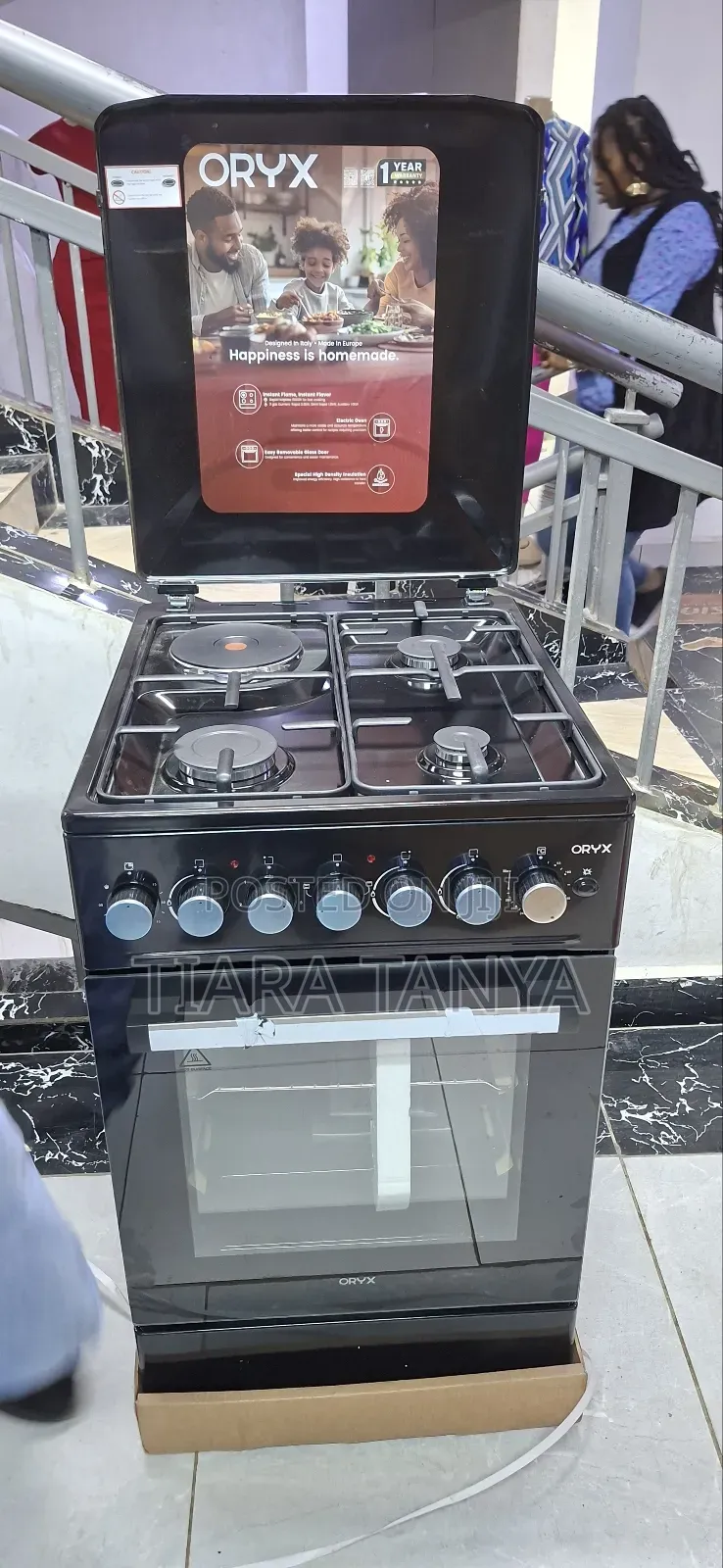 Oryx 50 by 60 3gas and Electric Hotplate With Electric Oven