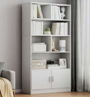 Home Book Rack; Elegant Multi-shelf Wooden Storage With Closed Base