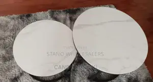 Colour White - Marble Nesting Table.