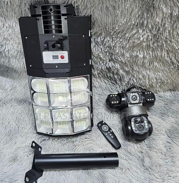 4g Solar PTZ Camera Solar Powered Outdoor Security With Alarm Light - main view