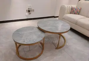 Assembled - Marble Nesting Table.