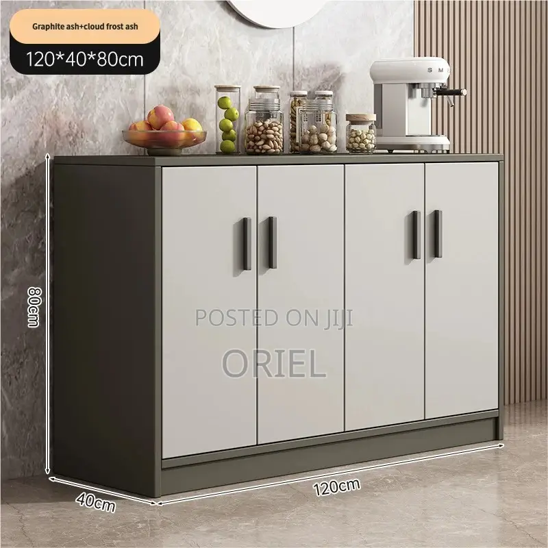 Office Cabinet : 4-Door Wooden Office Credenza