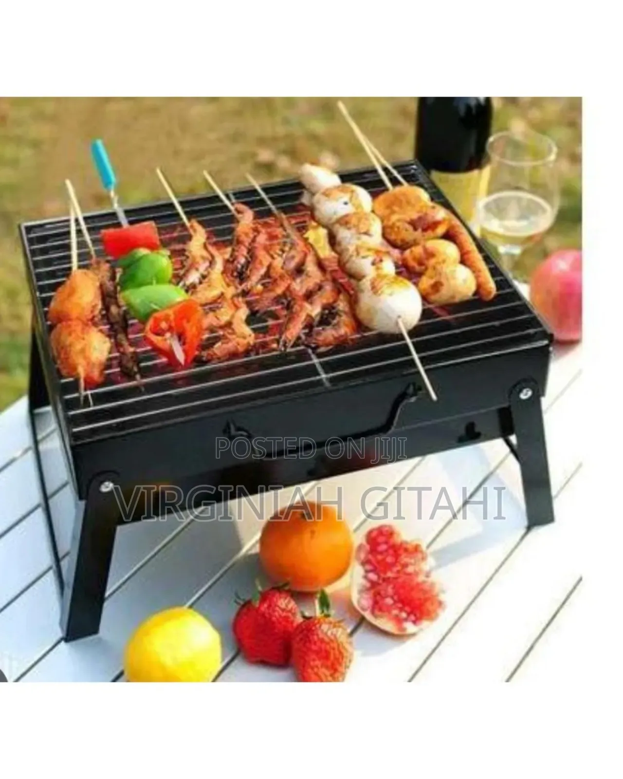 Foldable Portable Barbecue Charcoal Grill
