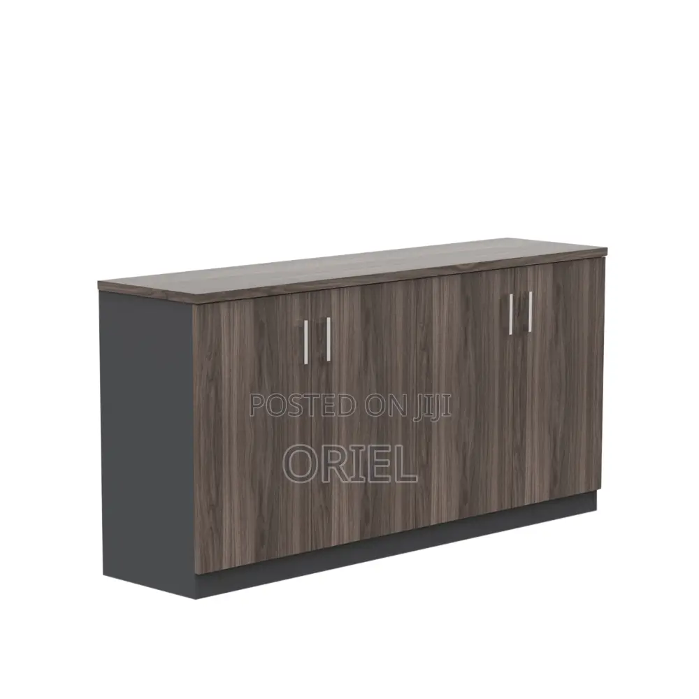 Office Cabinet : 4-Door Wooden Office Credenza