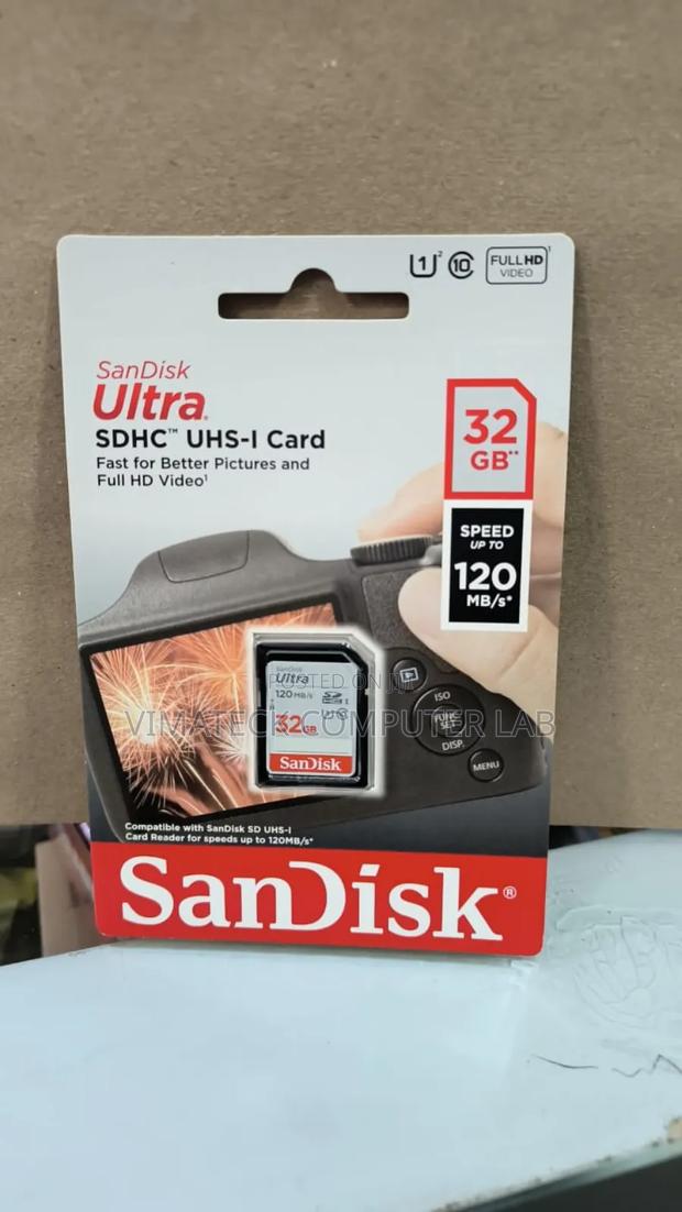 32gb Ultra Sandisk Memory Card - main view