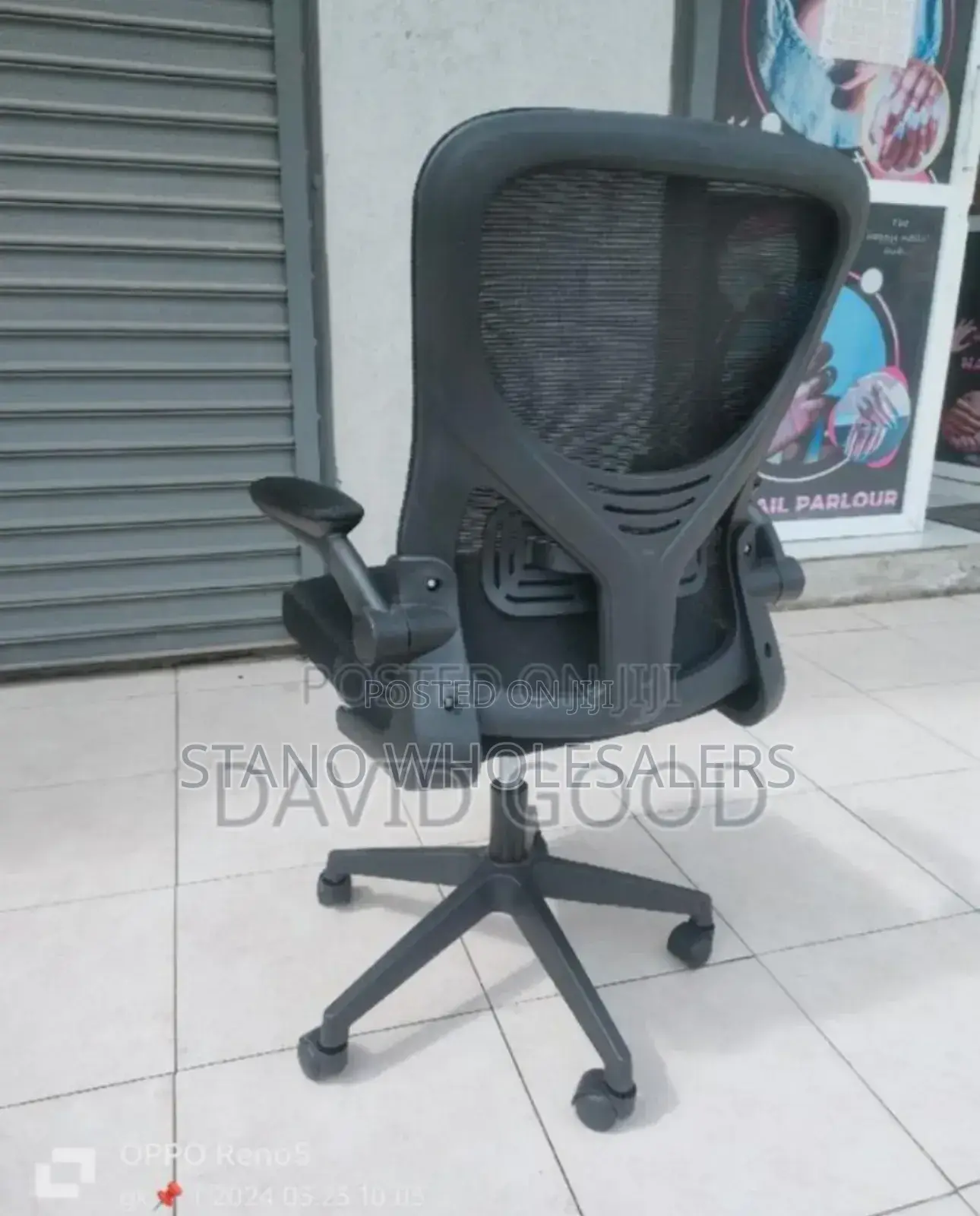 Movable New Black- Office Chair