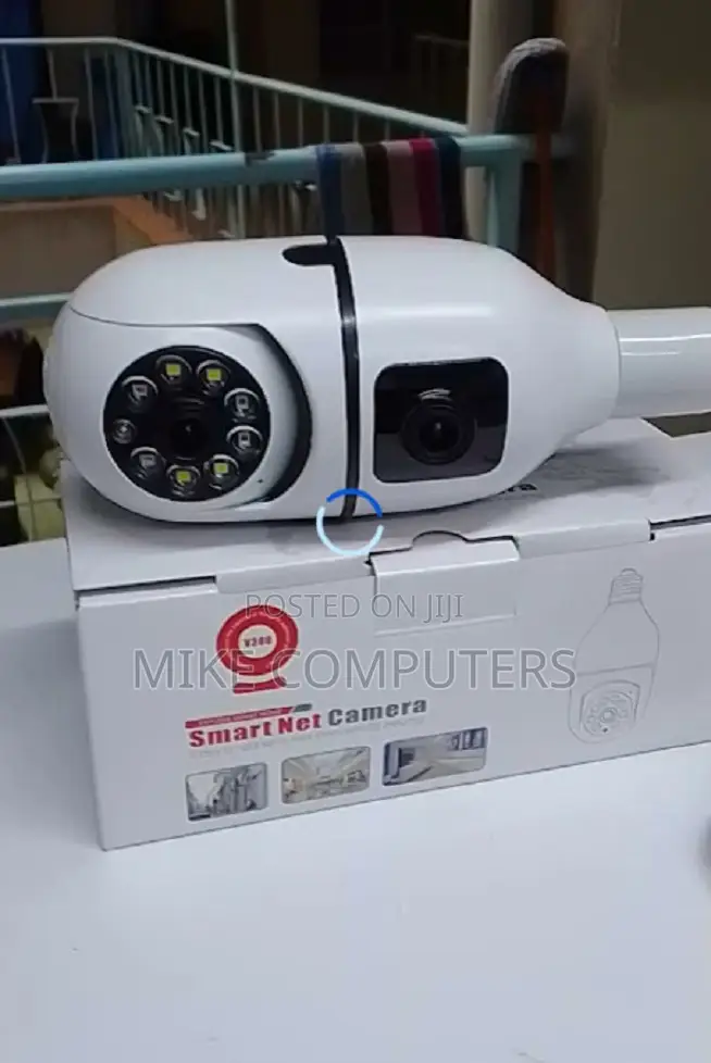 Indoor Security V380 Pro 1080p 2mp PTZ Dual Lens Wifi Bulb Camera