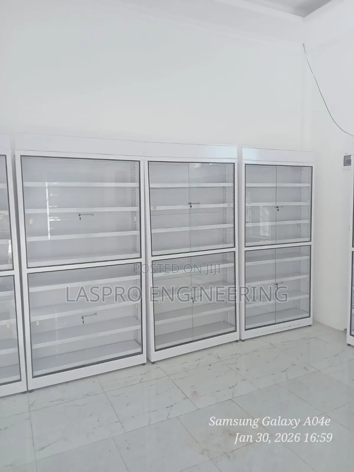 Phamacy/ Cosmetics Lockable Shelves
