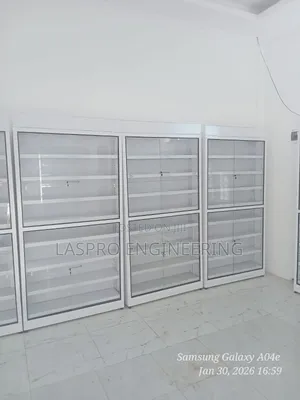 Phamacy/ Cosmetics Lockable Shelves