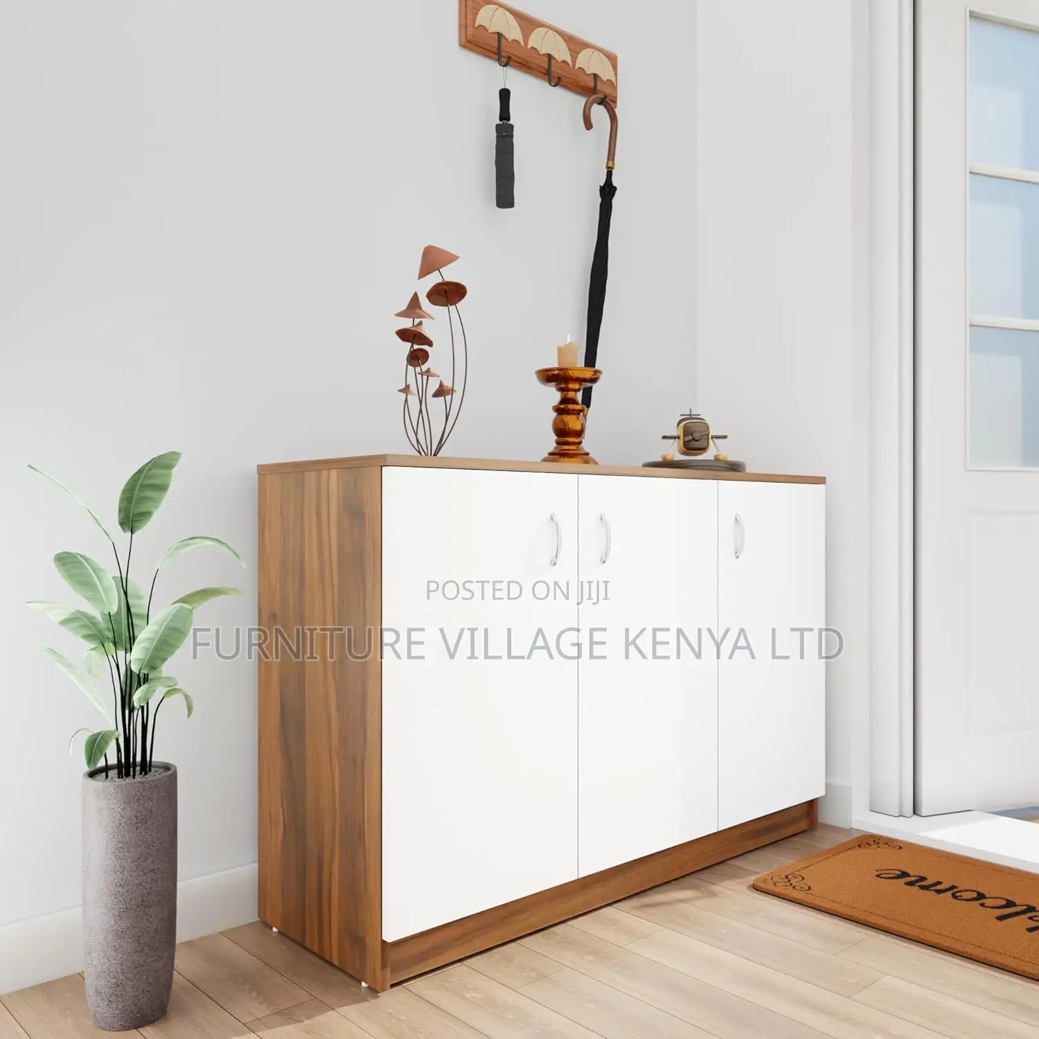 3-doors Credenza Storage Cabinet
