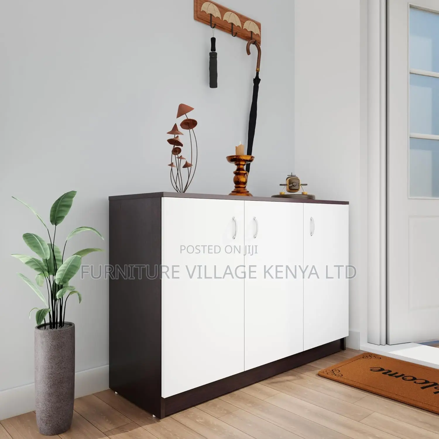 3-doors Credenza Storage Cabinet
