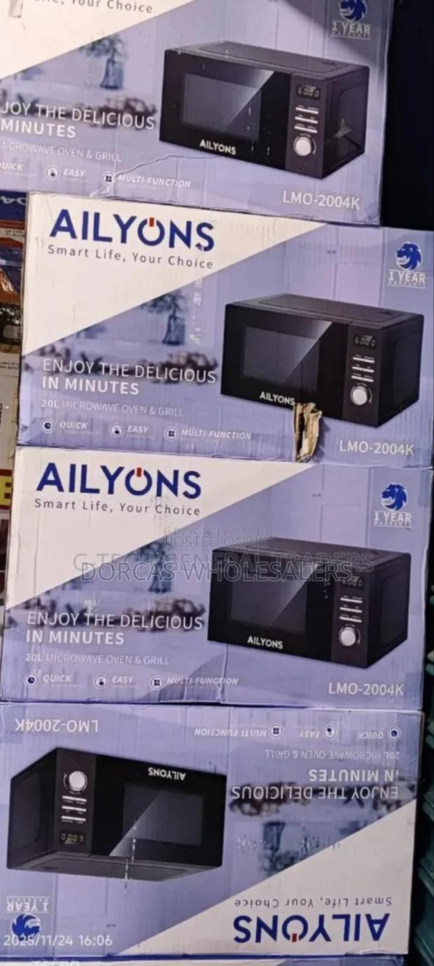 Black New. Original- Ailyons Digital Microwave - main view