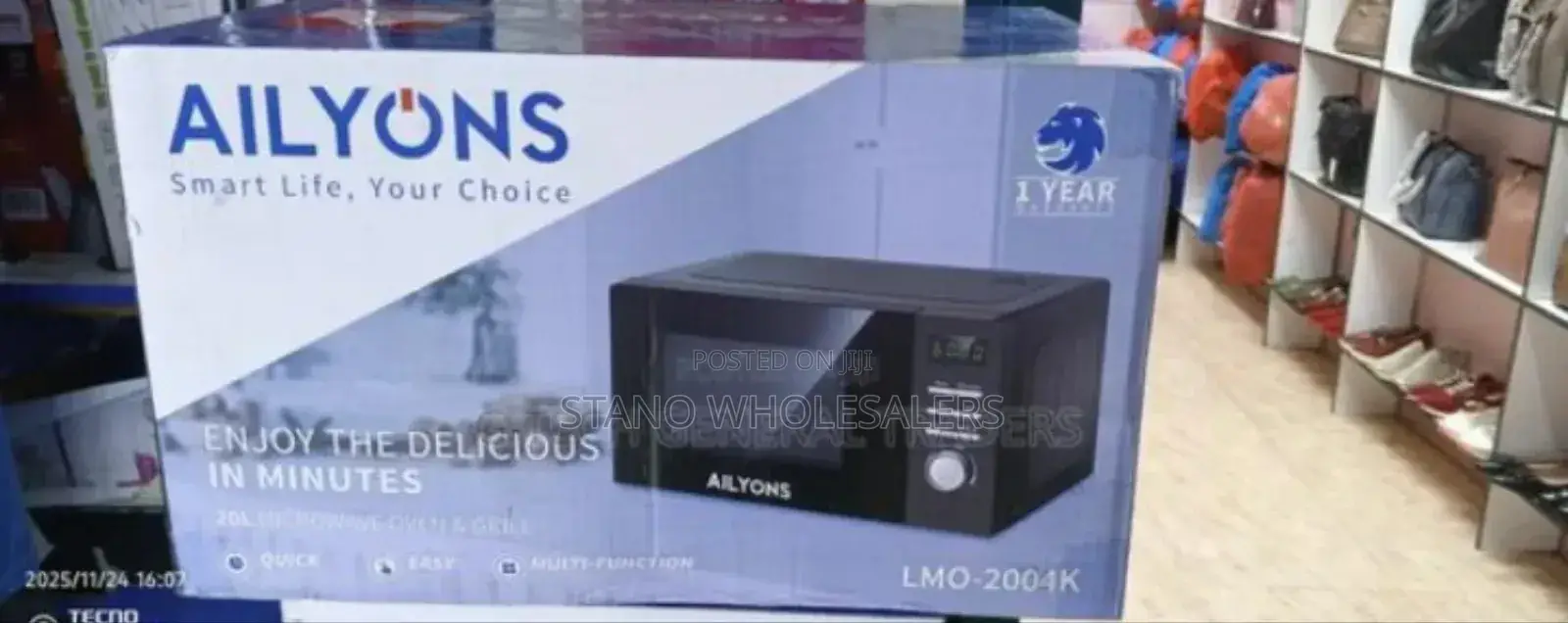 With Grill Black Ailyons Digital Microwave. 20litres