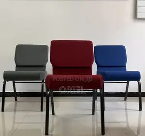 Modern Church Chair : Church/Theatre Fabric Customized Logo Chair