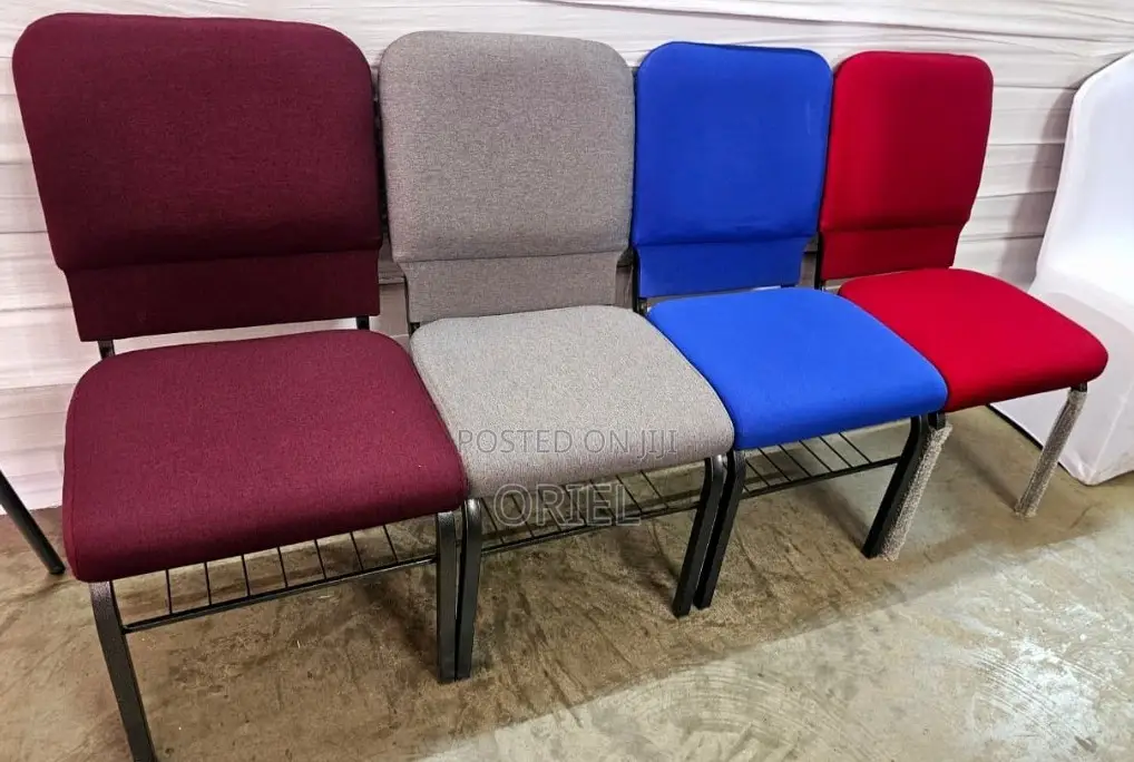 Modern Church Chair : Church/Theatre Fabric Customized Logo Chair