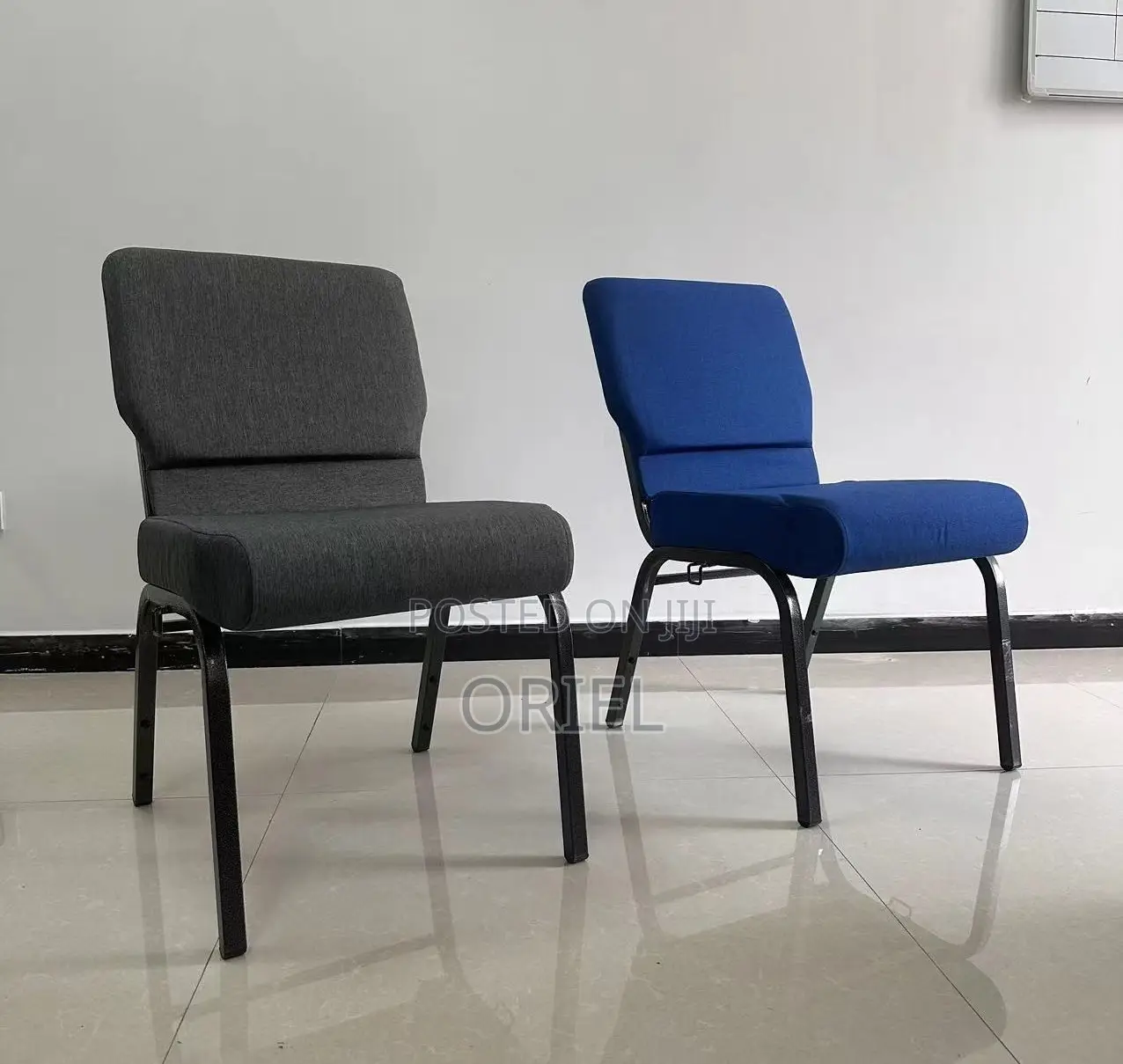 Modern Church Chair : Church/Theatre Fabric Customized Logo Chair