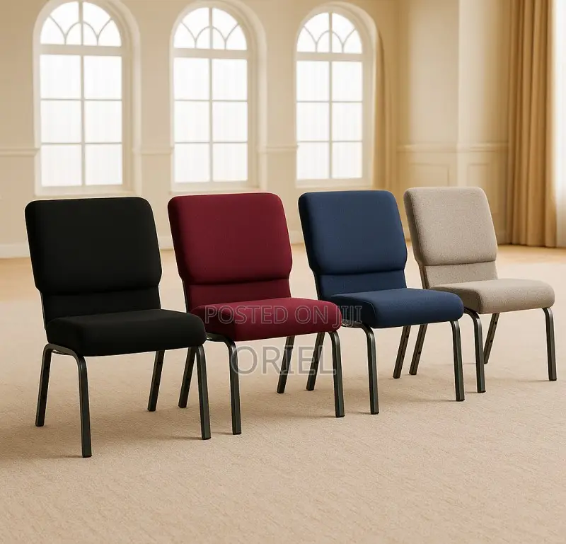 Modern Church Chair : Church/Theatre Fabric Customized Logo Chair