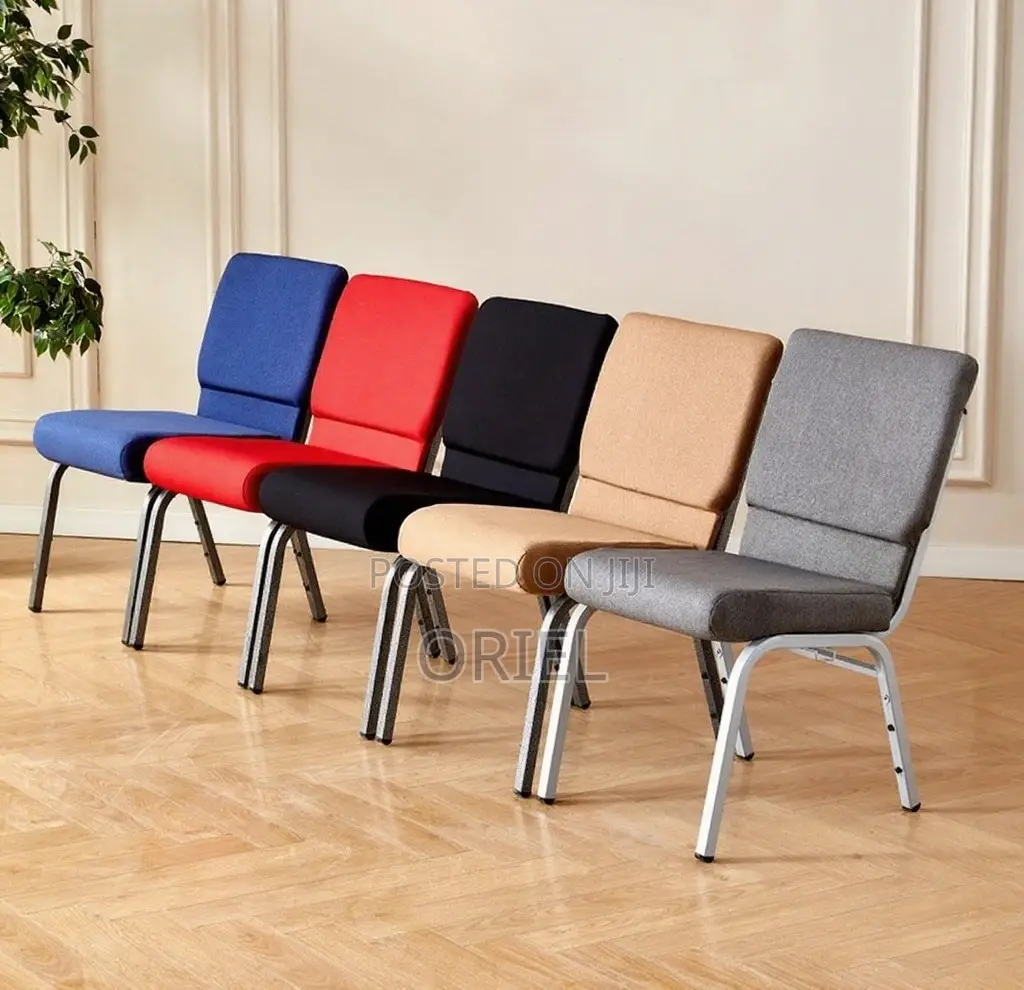 Modern Church Chair : Church/Theatre Fabric Customized Logo Chair