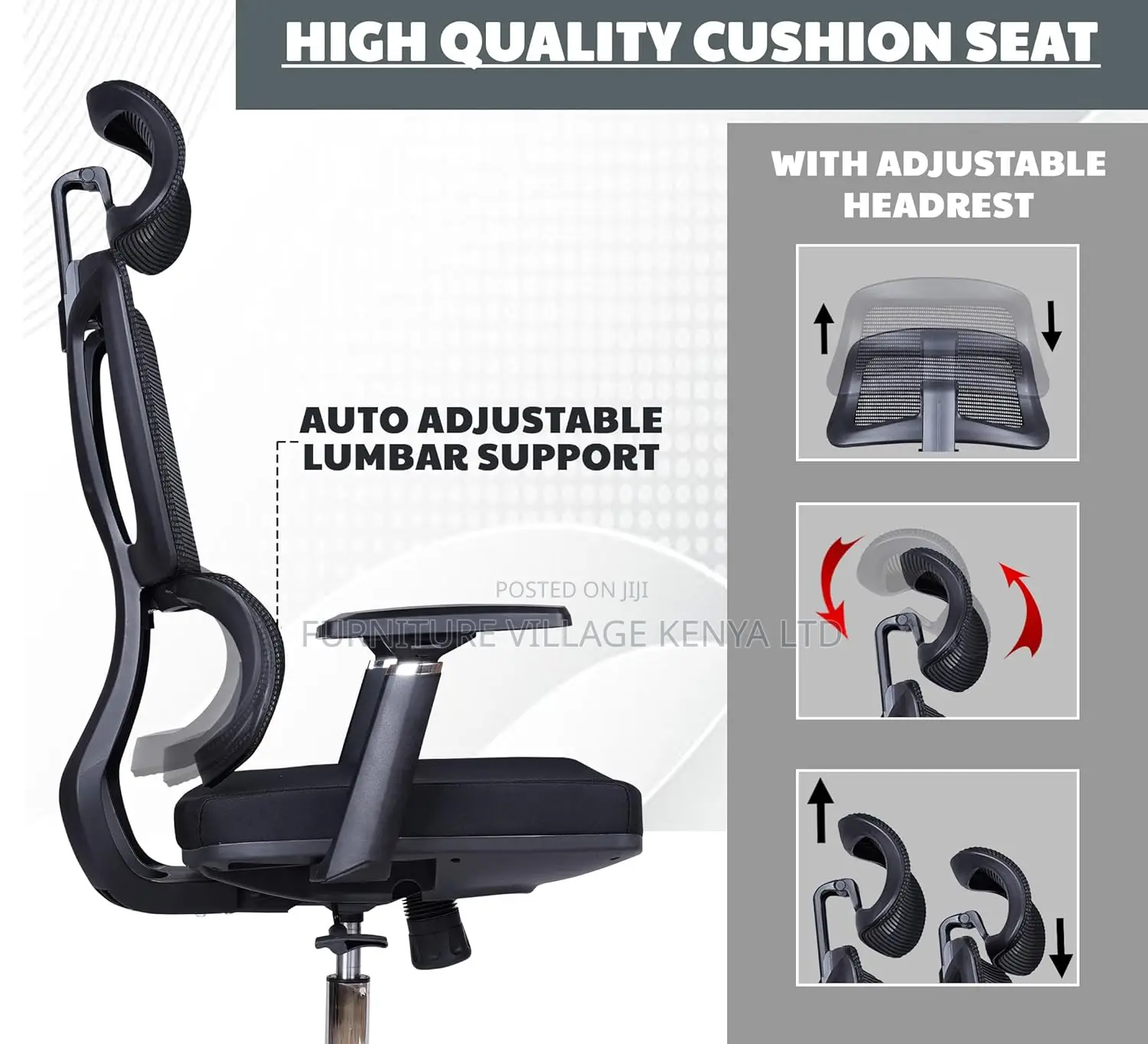 High-back Ergonomic Orthopedic Seat