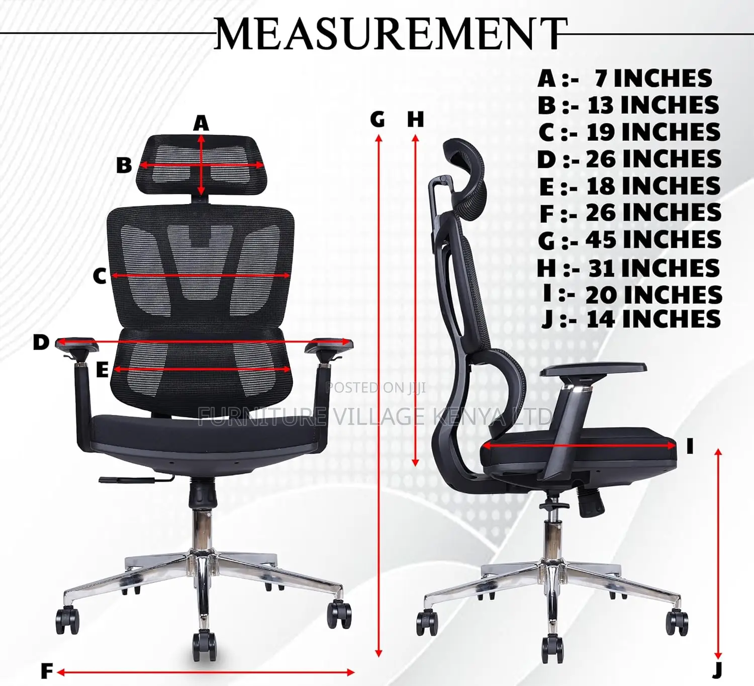 High-back Ergonomic Orthopedic Seat