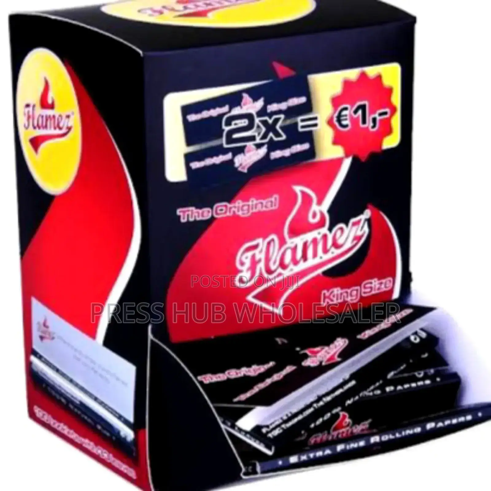 Smoke Flamez King Size Slim Rolling Papers And Filter Tips."""