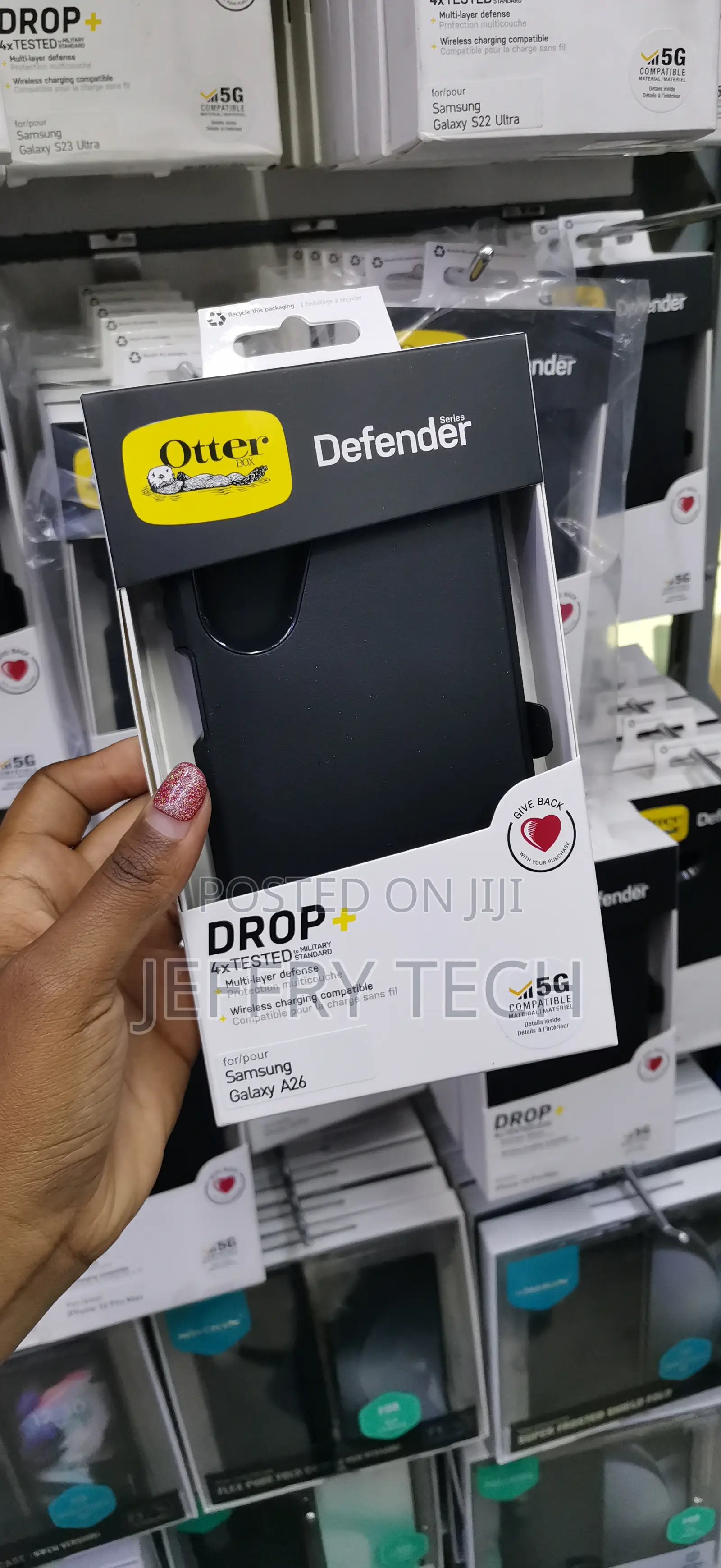 Hiok Samsung Galaxy A26 Otterbox Defender Series + Holster - Black