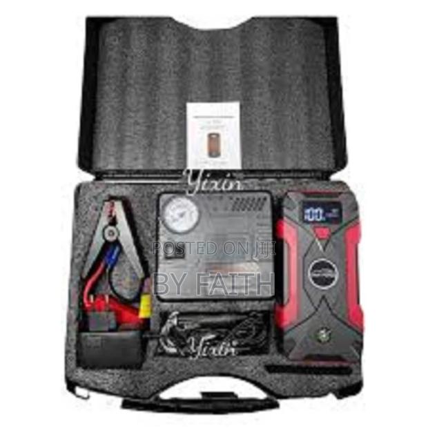 12v 99800mah Car Jump Starter Built in Tire Inflator and Power Bank