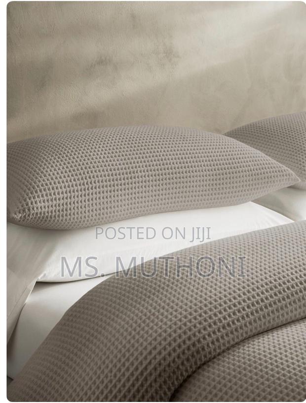 Cotton Waffle Weave Bedding Set( Bed Cover + 2 P . Cases) - thumbnail 4