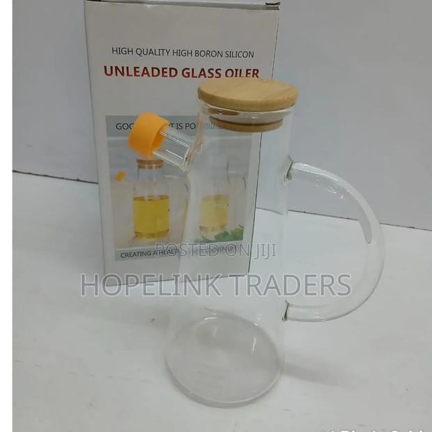 Oil Jar, Oil Jar With Bamboo Lid - main view