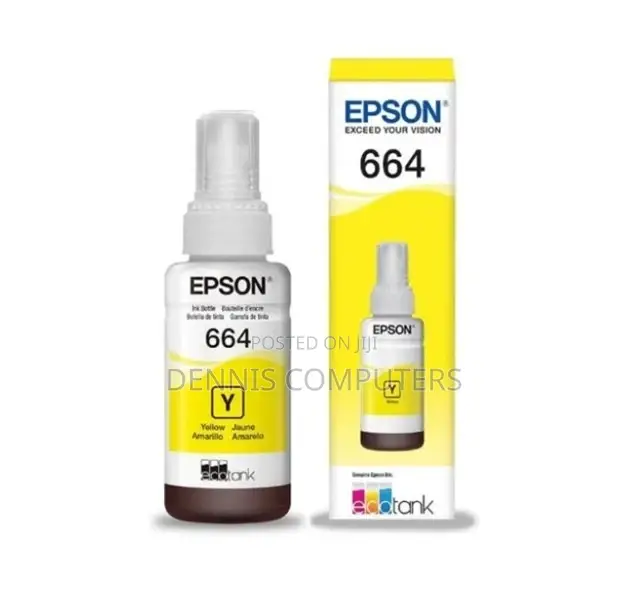 T6644 Yellow Ink Bottle 70ml