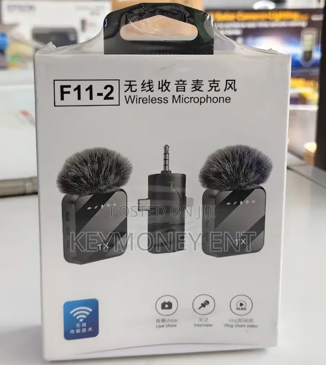 Livestreaming Wireles Micrphone F11-2 Dual