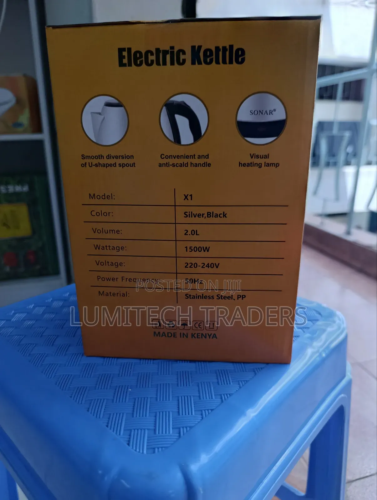 Sonar 2l Cordless Electric Kettle