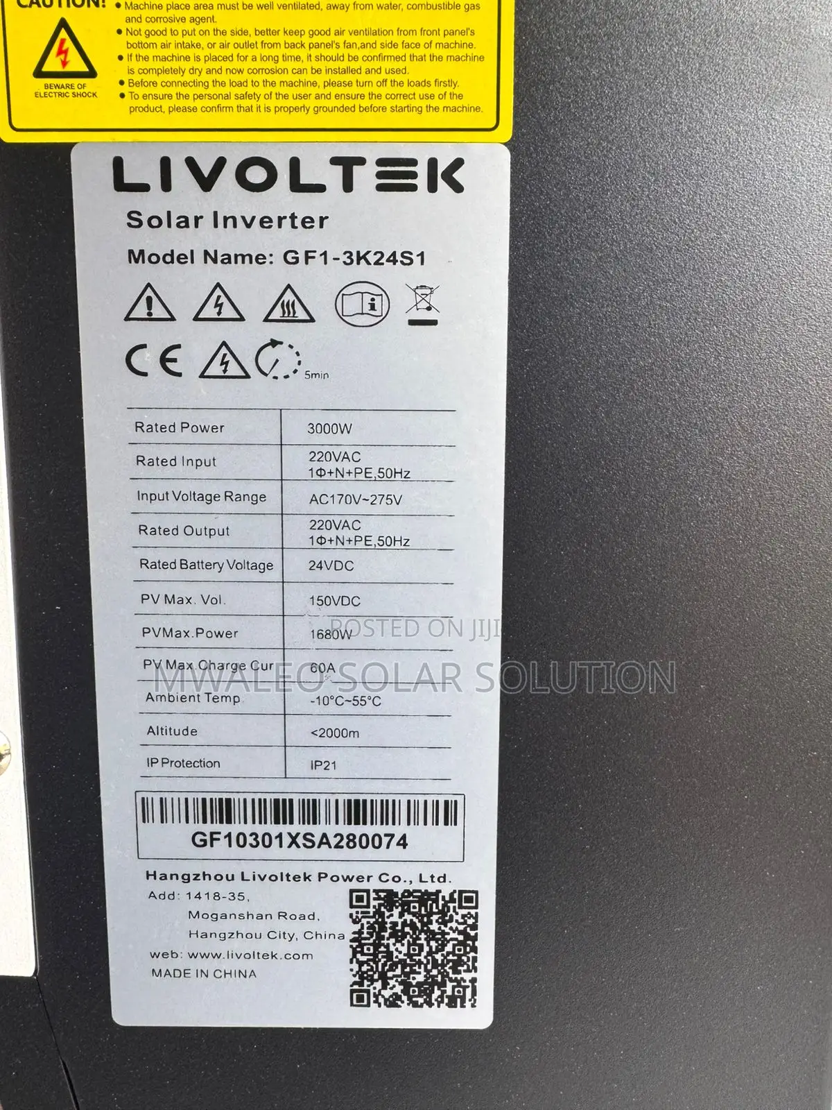 3kw Livoltek Hybrid Inverter