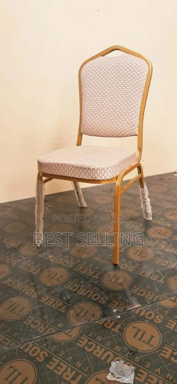White Brown Banquet Chairs
