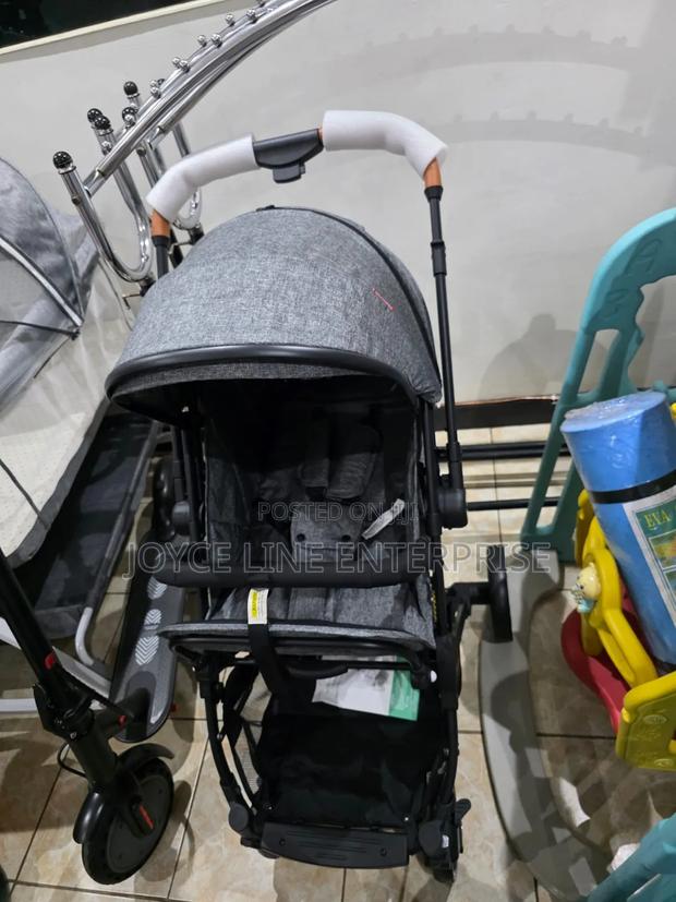 Baby Pushchair – Grey / Black / Khaki - main view