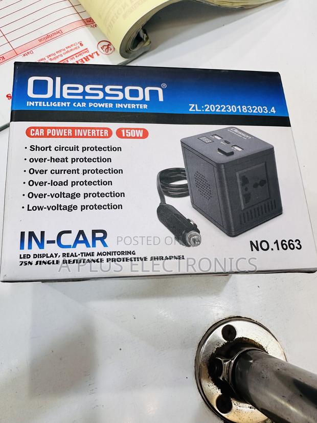 Olesson 1663 Car Inverter – 12v to 220v Power Converter