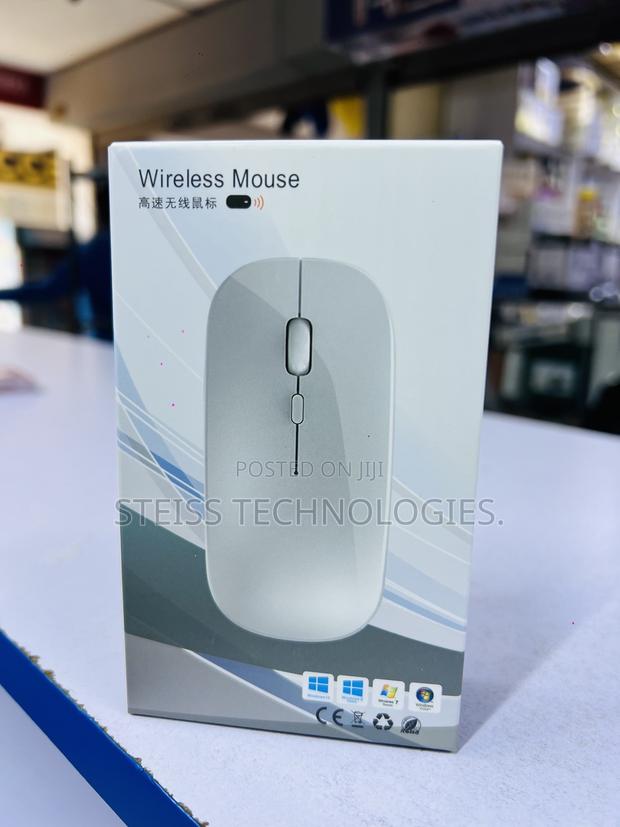 White Rechargeable Mouse - main view