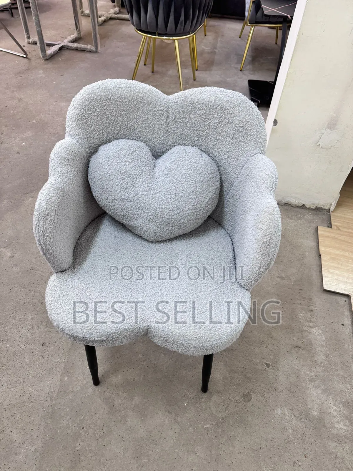 White Leathered Dinning Chair