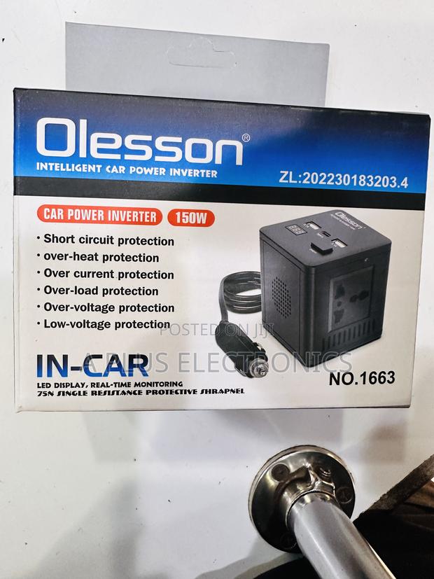 Olesson 1663 Car Inverter – Durable 12v Car Inverter - thumbnail 2