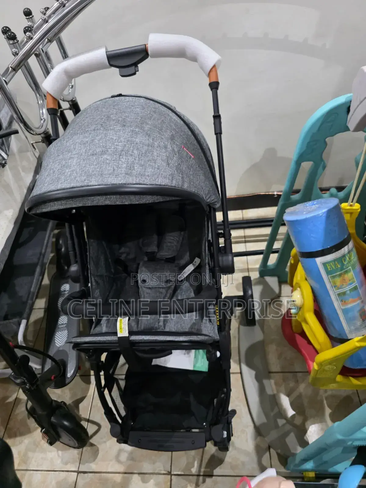 Baby Walking Stroller – Grey