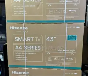 With Warranty Hisense 43 Inch A4 Series Smart Tv