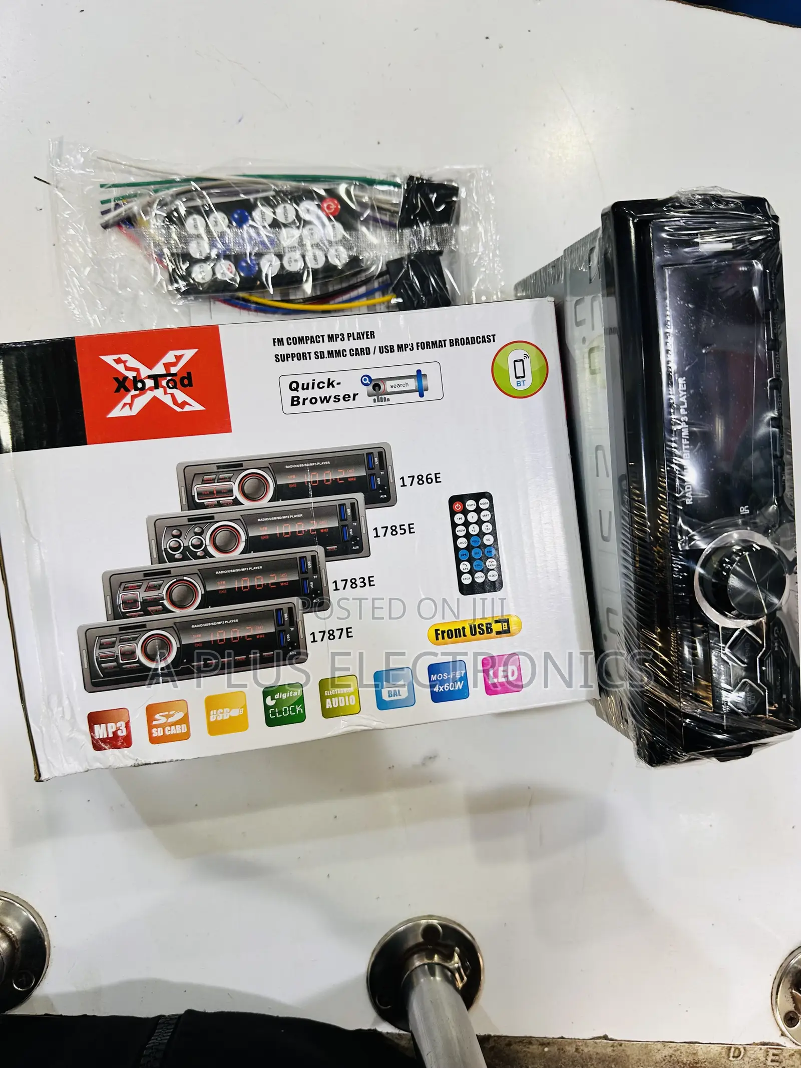 1788 Detachable Face Car Radio – High Power Sound System