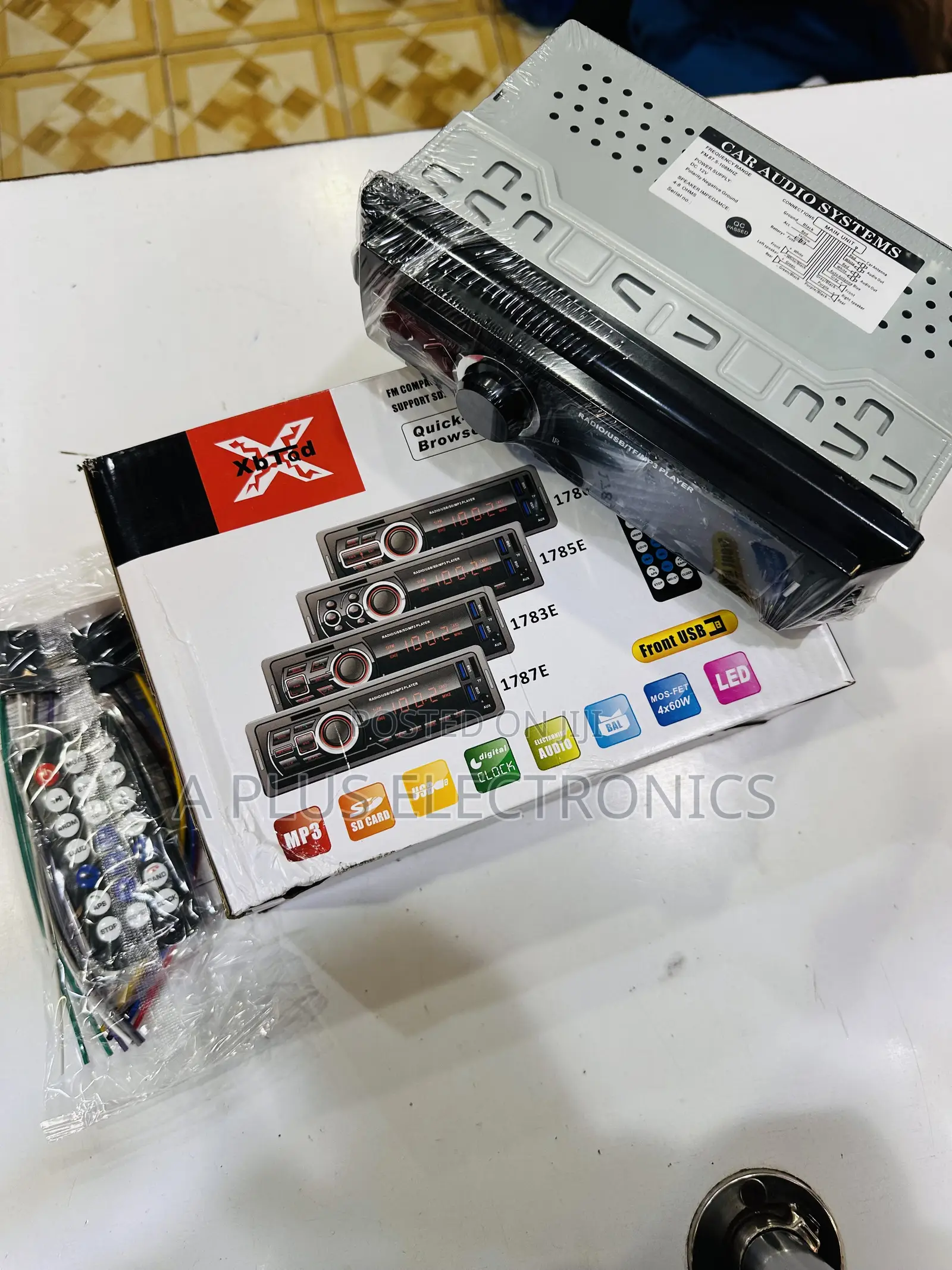 1788 Detachable Face Car Radio – Bluetooth, Usb Fm Player