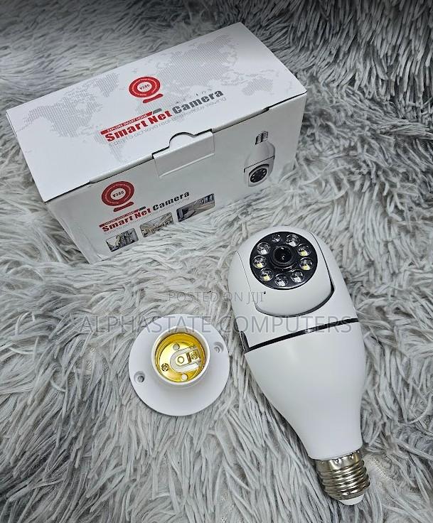 Bulb PTZ Camera 360° Rotating Wifi CCTV With Two Way Audio - main view