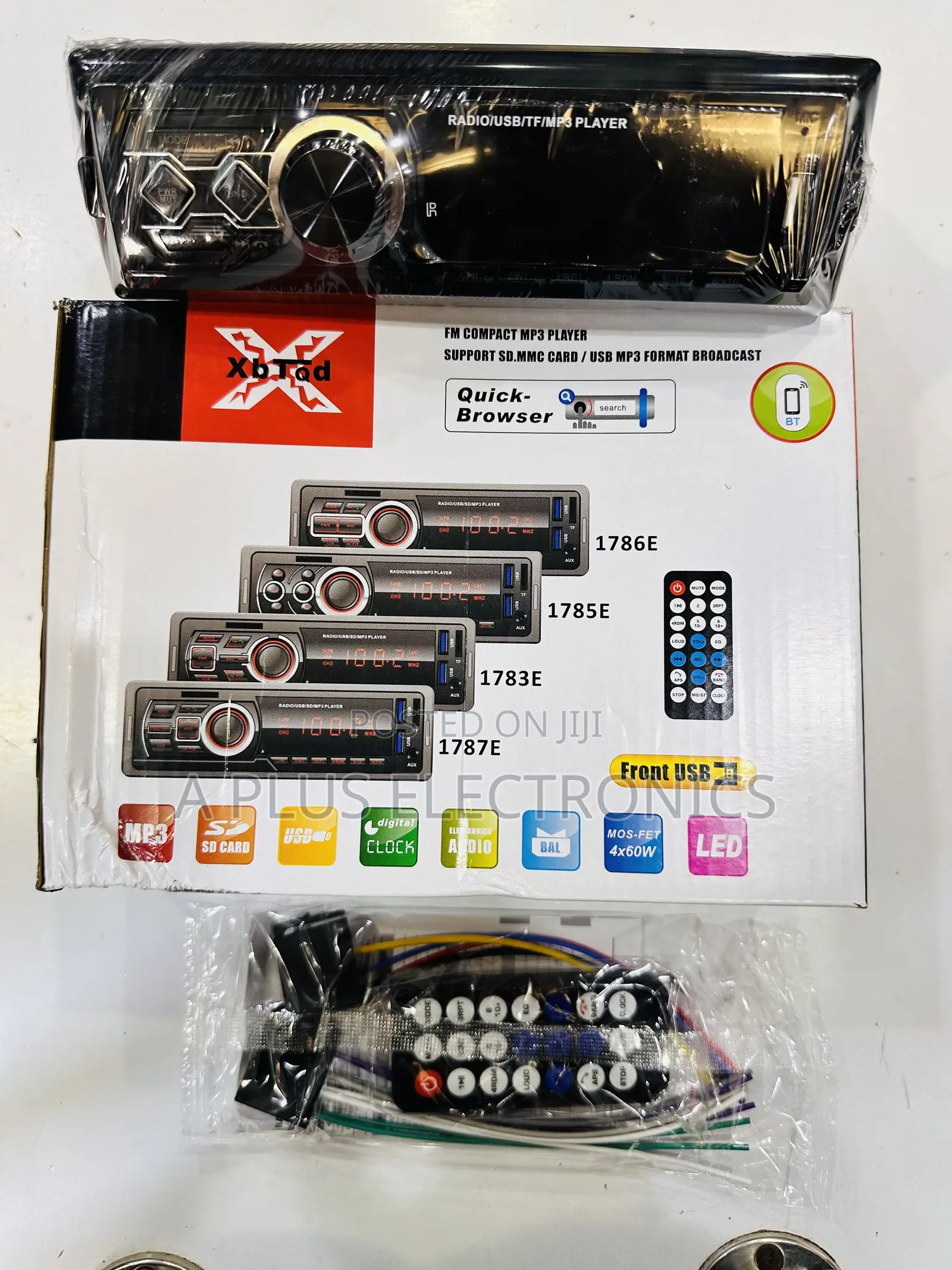1788 Detachable Face Car Radio – Easy Install Dashboard Stereo