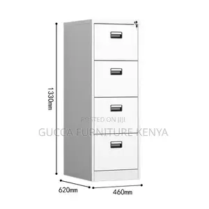 4-drawers Metallic Office Storage Cabinet