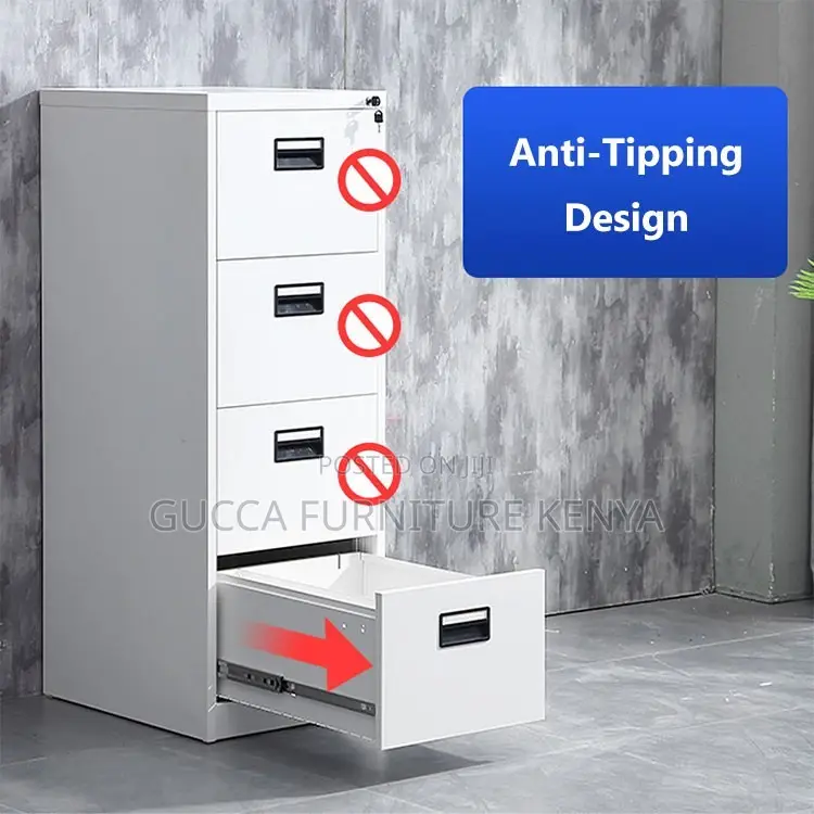 4-drawers Metallic Office Storage Cabinet